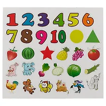 Купить Магнитные цифры и фигуры, 19,5х17, 30элементов — Фото №1