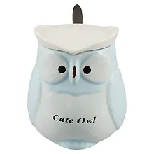 Купить Кружка с крышкой и ложкой в форме совы Cute owl, керамика, 400мл, в ассортименте 12-07465-21061 — Фото №1