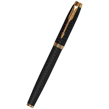 Купить Перьевая ручка Parker, IM Premium Black/Gold GT, синяя — Фото №1