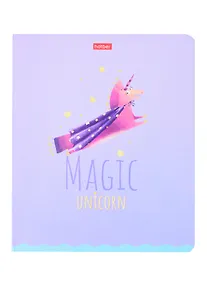 Купить Тетрадь в клетку Hatber, "Волшебный единорог", 24 листа, в ассортименте — Фото №1
