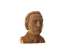 Купить Декоративный бюст 3D Конструктор из картона "Дали" — Фото №1