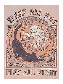 Купить Картина по номерам "Спи днем, ночью играй", на подрамнике, 30х40 см — Фото №1