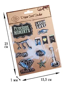 Купить Стикеры бумажные черно-белые, в асс. (D26000729) — Фото №1