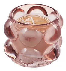 Купить Свеча в стакане розовая (стекло) (8,5х6,5) (12-250105-G12) — Фото №1