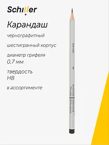 Купить Карандаш чернографитный "Week", в ассортименте, Schiller — Фото №1