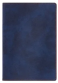 Купить Ежедневник полудат. А5 192л "Тиволи делавэ" синий, кожзам, тв. переплет, обстрочка, офсет, закругл.углы, справ.мат-лы, 2 ляссе, инд.уп — Фото №1