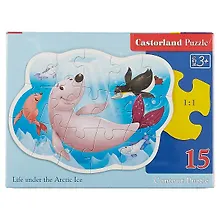 Купить Пазл Castorland Жизнь во льдах 15 деталей Размер собранной картинки: 23*16,5 см. — Фото №1