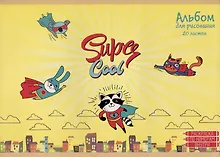 Купить Альбом для рисования Paper Art, "Супергерои", А4, 20 листов — Фото №1