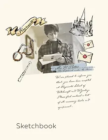 Купить Скетчбук. Гарри Поттер (162х210 мм, на навивке, 40 л., плотность бумаги 160 гр.) — Фото №1