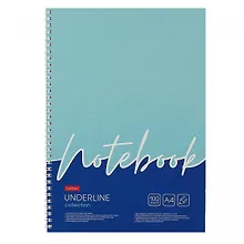 Купить Тетрадь А4 100л кл. "Underline" спираль, обложка с карманом, УФ-лак — Фото №1