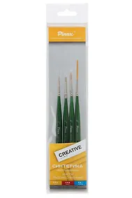 Купить Кисть Набор Pinax/Пинакс creative line синтетика д/миниатюр 4шт ассорти — Фото №1