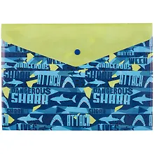 Купить Папка-конверт А4 на кнопке "Shark" — Фото №1