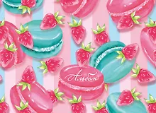 Купить Альбом для рисования «Макаруны», А4, 25 листов — Фото №1