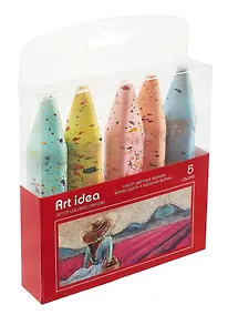 Купить Мелки цветные 5 штук, толстые, Art idea — Фото №1