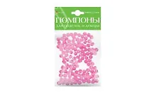 Купить Набор для творчества HOBBY TIME, Помпоны пушистые Нежно-розовые, 8мм, 120шт — Фото №1