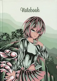 Купить Книга для записей А5 96л кл. "Аниме Девушка" 7БЦ, мат.ламинация — Фото №1