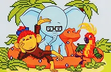 Купить Алмазная мозаика ТМ Рыжий Кот 38 попугаев (Лицензия/ Союзмультфильм) 20х30см без подрамника, на картоне НД-1596 — Фото №1