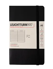 Купить Записная книжка «Classic» А6, 61 листов в линейку, черный, Leuchtturm1917 — Фото №1