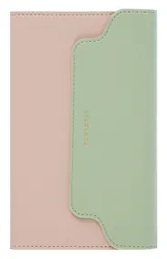 Купить Ежедневник недат. А6+ 120л "Плезир" беж. и зеленый, кожзам, тв.переплет, тисн.фольгой, закругл.углы, офсет, справ.мат-лы, ляссе, инд.уп — Фото №1