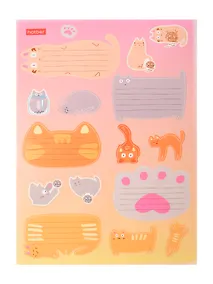 Купить Наклейки для тетрадей "КотоВасия", 20шт., п/п — Фото №1