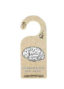 Купить Табличка на дверь (Т-001) (Не выносите мне мозг - вносите позитив) — Фото №1