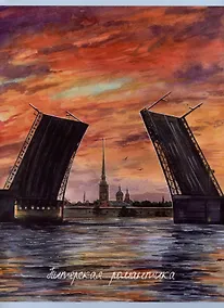 Купить Тетрадь А4 48л кл. "Питерская романтика" скрепка, мел.картон, выб.лак, мат.ламинация — Фото №1