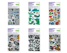 Купить HOBBY TIME Наклейки с подвижными глазками, набор №2, 6 видов — Фото №1