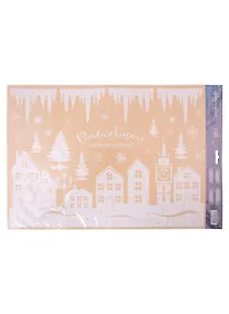 Купить Наклейка для окон "Новогодний городок" — Фото №1