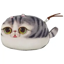 Купить Кошелек Кот лежащий 12*5см (флис) — Фото №1