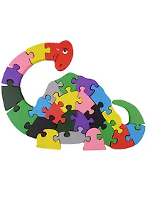 Купить Деревянные пазлы-фигуры Динозавр — Фото №1