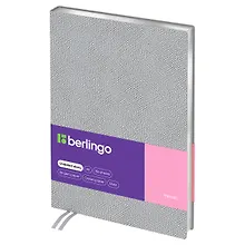 Купить Ежедневник недат. А5 136л "Metallic" иск.кожа, сер. срез, серебряный металлик — Фото №1