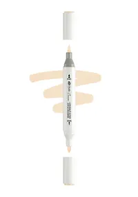 Купить Маркер акриловый "Сонет" телесный светлый, двусторонний, перо кисть/пуля — Фото №1