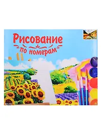 Купить Набор для раскрашивания по номерам ТМ Рыжий Кот Холст 40х50см Зеркальное озеро в горах Х-3565 — Фото №1