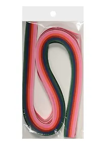 Купить Бумага для квиллинга в пакете с подложкой (10mm) (120 листов) (52cm), оттенки розового (11-239 — Фото №1