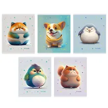 Купить Тетрадь в клетку Listoff, "Кругляши", 48 листов, в ассортименте — Фото №1