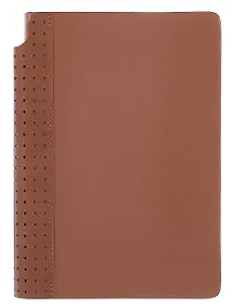 Купить Ежедневник недат. А5 160л "Сариф" бежевый, иск.кожа, тв.переплет, перфорация, место для ручки, офсет, справ.мат-лы, закругл.углы, ляссе, инд.уп — Фото №1