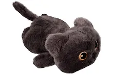 Купить Мягкая игрушка «Котенок лежит» (серый) (40см) — Фото №1