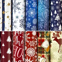 Купить Бумага упаковочная 70*100см "Red&Blue" НГ,инд.уп., ассорти — Фото №1