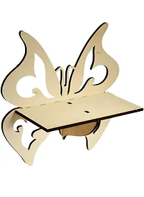 Купить Полка Бабочка (250х248х106) (162914) (игрушка из дерева) (Полноцвет) — Фото №1