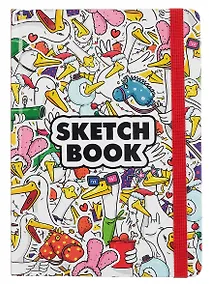 Купить Скетчбук А5 80л " ГУСЬ" 100г/м2, тв.обложка, выб.лак, резинка, мат.ламинация — Фото №1