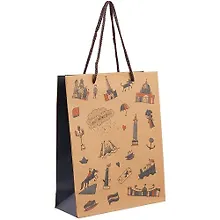 Купить Пакет А5 25*19*8 СПб "Saint Petersburg" крафт — Фото №1