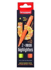 Купить Текстовыделители Bruynzeel, желтый, оранжевый — Фото №1