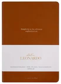 Купить Ежедневник недатированный «Leonardo» А5, карамельный, 160 листов, экокожа, InFolio — Фото №1