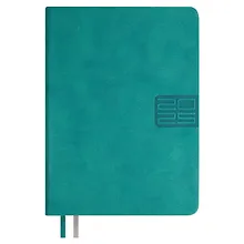 Купить Ежедневник дат. 2025г. А6+ 176л 126х174 "Тиволи глосс" зеленый, кожзам, тв.переплет, блинт.тиснение, вырубка, офсет, ляссе — Фото №1