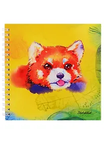 Купить Скетчбук 165*165 50л "Красная панда (акварель)" белый офсет, нелинованн., 100г/м2, тв.обложка, евроспираль — Фото №1