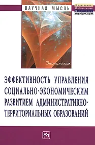 Купить Эффективность управления социально-экономическим развитием административно-территориальных образований: Монография — Фото №1