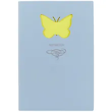 Купить Книга для записей «Butterfly», голубая, 80 листов, А5 — Фото №1