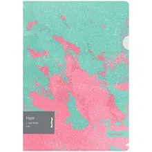 Купить Папка-уголок А4 "Haze" 200 мкм, с эффектом блесток, мятно-розовая, пластик, Berlingo — Фото №1