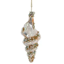 Купить Украшение новогоднее Ракушка (стекло) (7х7х17) — Фото №1