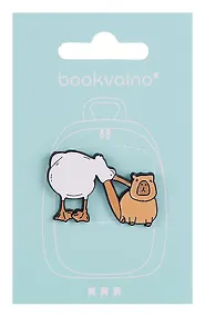 Купить Значок Капибара и пеликан (металл) (12-5769-A25) — Фото №1